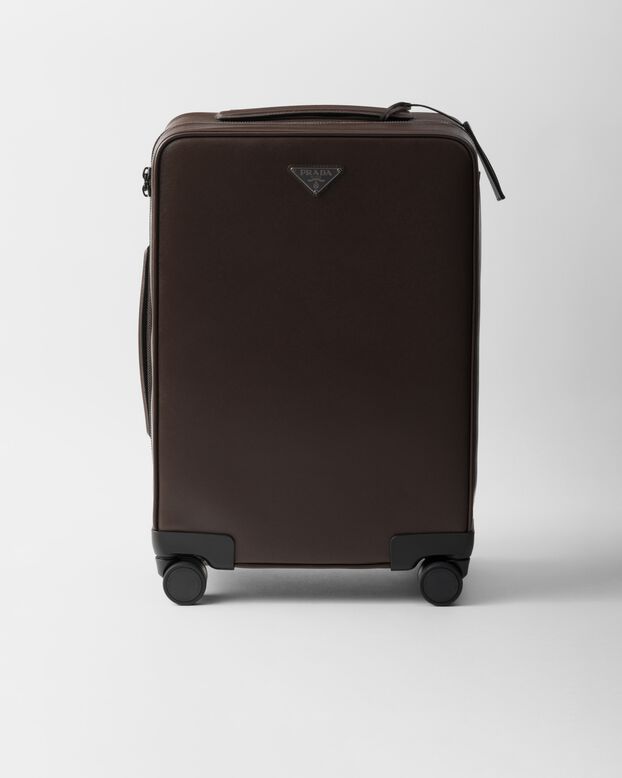 Saffiano leather trolley, , hi-res