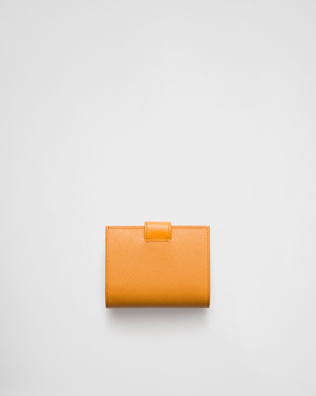 Small Saffiano and smooth leather wallet, , hi-res
