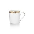 Black Tiffany T True Mug with a Hand-painted Gold Rim