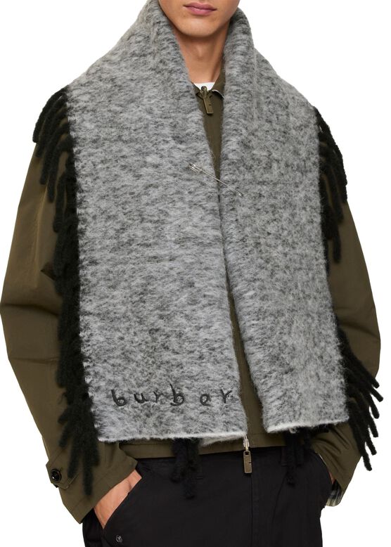 Alpaca Wool Blend Happy Scarf, , hi-res