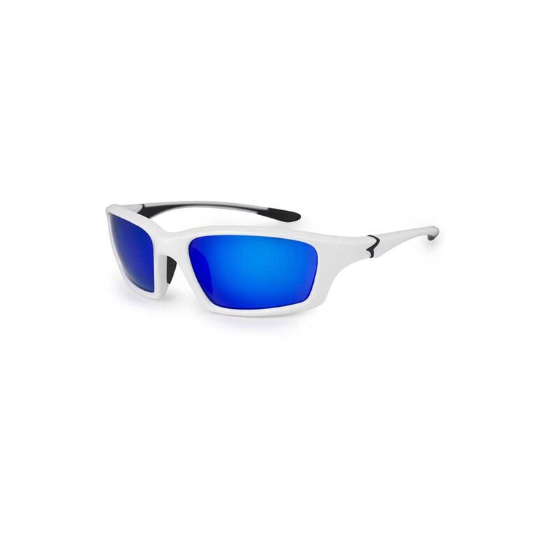 Talon White and Blue Mirrored Sunglasses J46, , hi-res