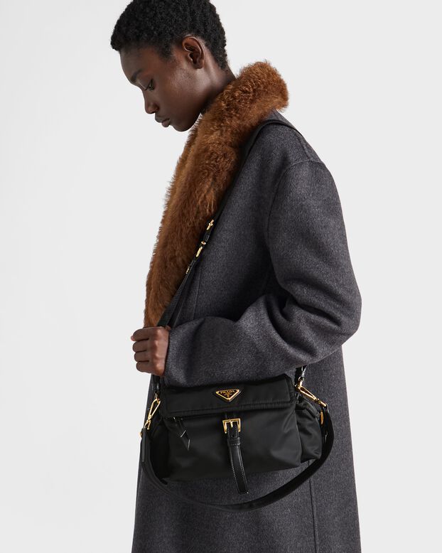 Prada Explore medium Re-Nylon shoulder bag with flap, , hi-res