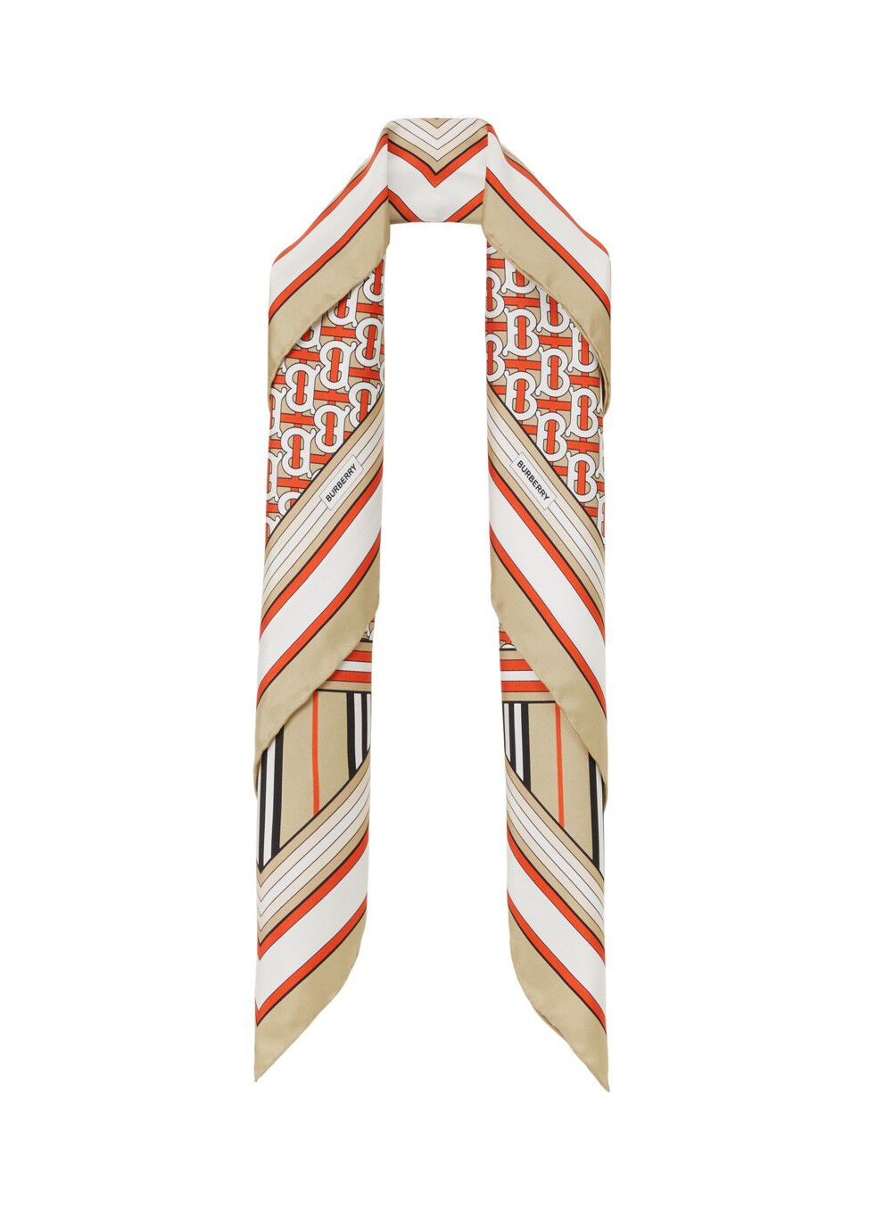 Burberry monogram silk scarf sales