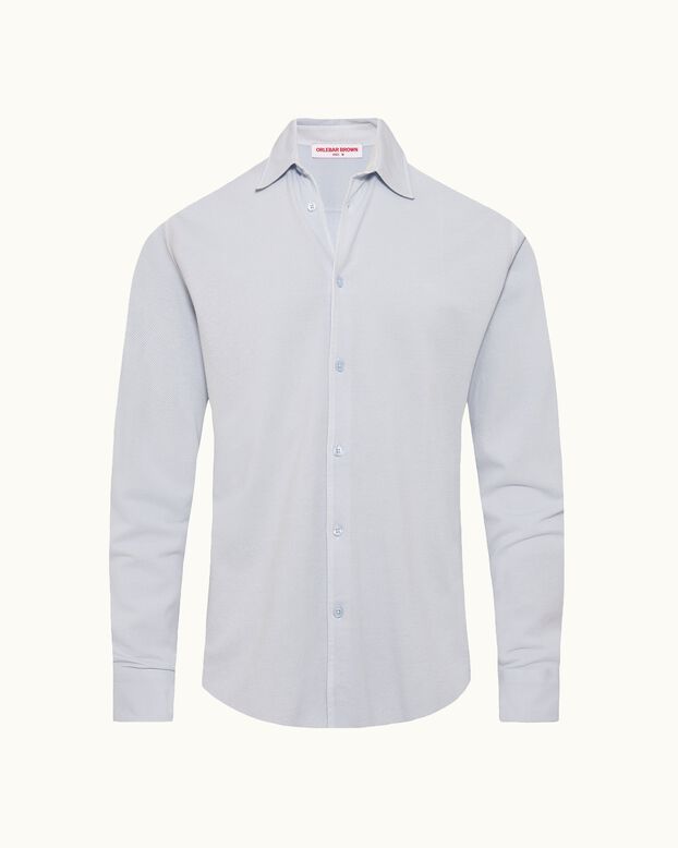 Giles Pique Gd Surfside Blue, , hi-res