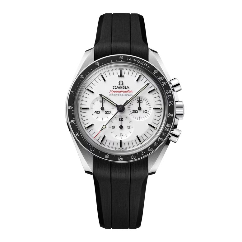 Speedmaster Moonwatch Professional 42mm Mens Watch Black Rubber Strap, , hi-res