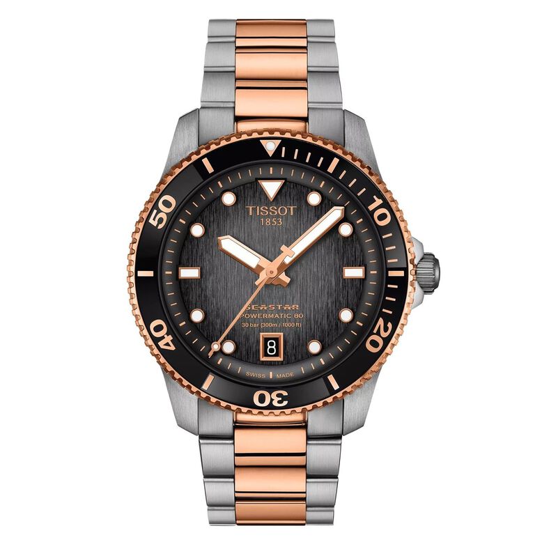 Tissot Seastar 1000 Powermatic 80 40mm Mens Watch Grey, , hi-res