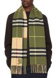 Contrast Check Cashmere Scarf, , hi-res