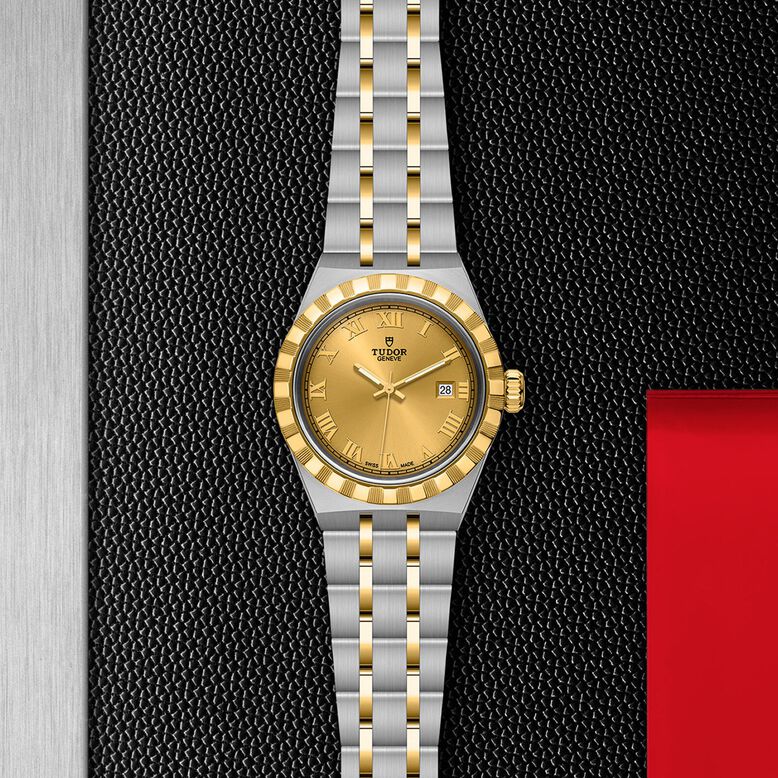 Royal 26mm, Steel Case, Gold Dial, , hi-res