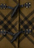 Check Wool Cape, , hi-res