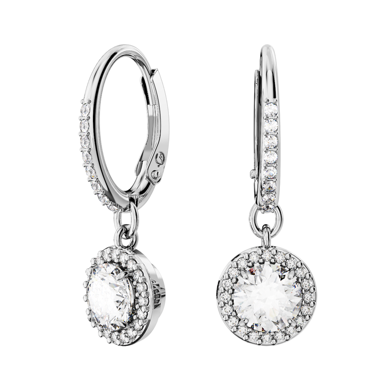 Una Angelic Earrings - White Rhs, , hi-res