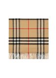 Wide Check Cashmere Scarf, , hi-res
