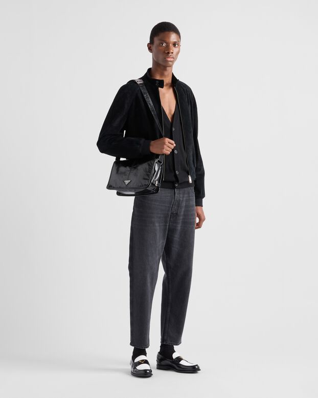 Leather shoulder bag, , hi-res