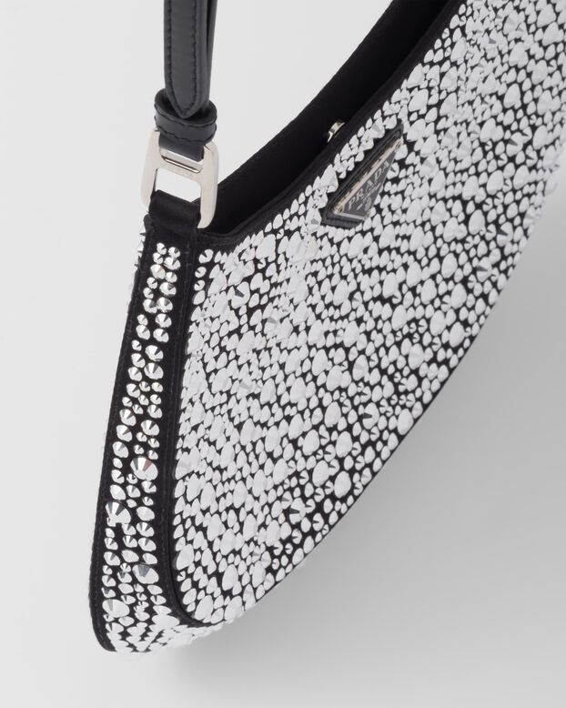 Prada Cleo satin bag with crystals, , hi-res