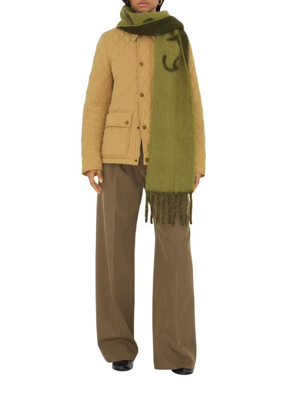 Reversible Logo Alpaca Wool Blend Scarf, , hi-res