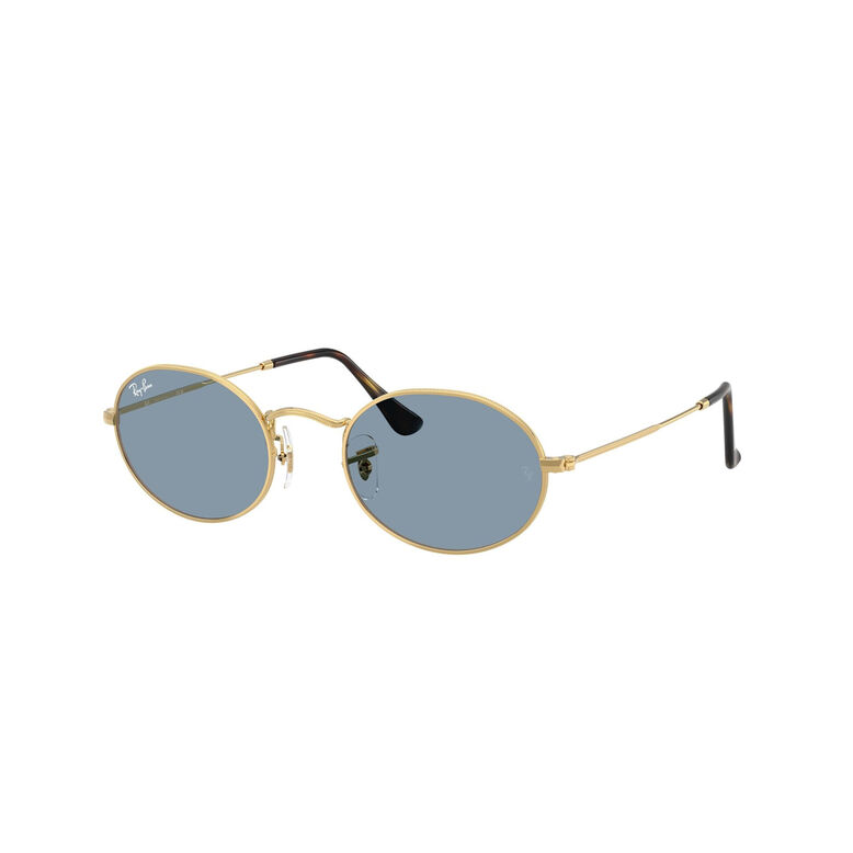 RB3547 Oval Metal Summer Capsule - Blue, , hi-res