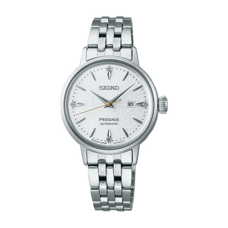 Presage Hot Buttered Rum Diamond Set Cocktail Time 30mm Ladies Watch, , hi-res