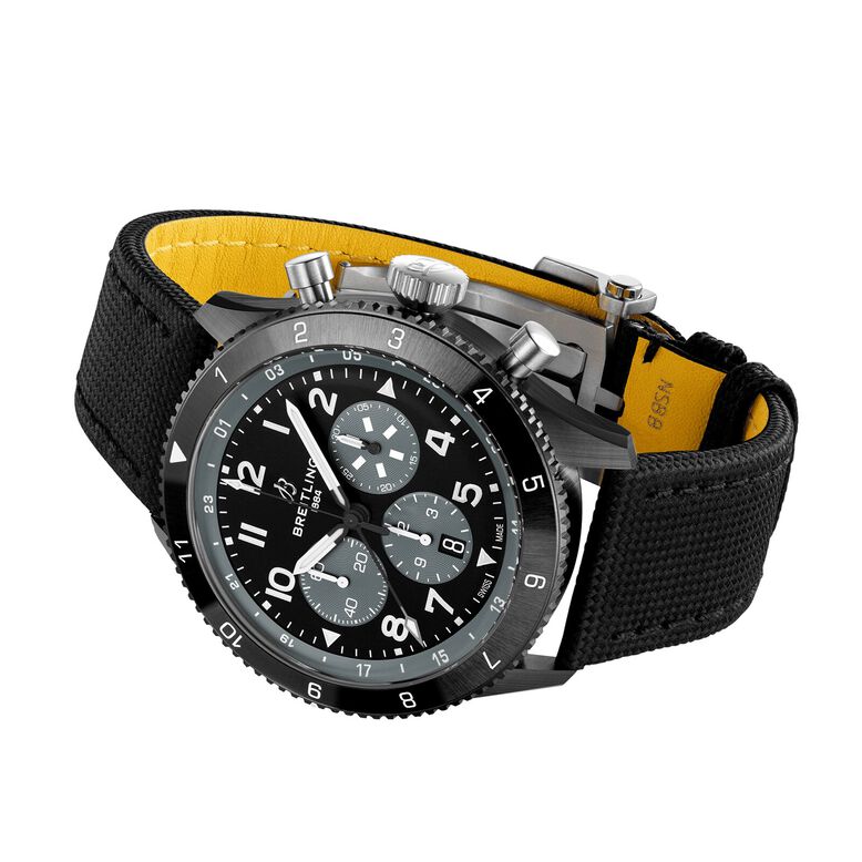 Super AVI B04 Chronograph GMT Mosquito Night Fighter 46mm Mens Watch Black, , hi-res