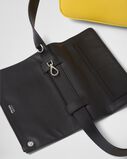 Saffiano leather and leather shoulder bag, , hi-res