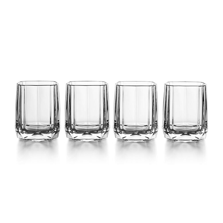Tiffany Facets Shot Glasses Set of Four, in Crystal Glass, , hi-res