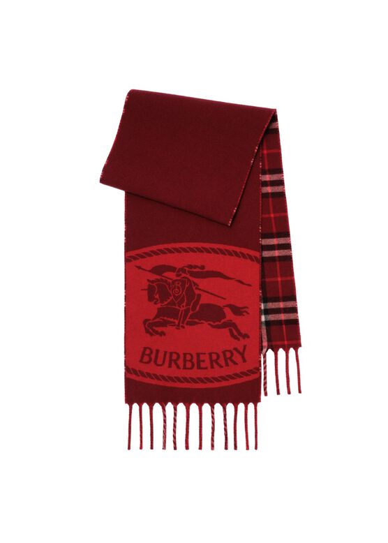 Reversible Knight Stamp Scarf, , hi-res