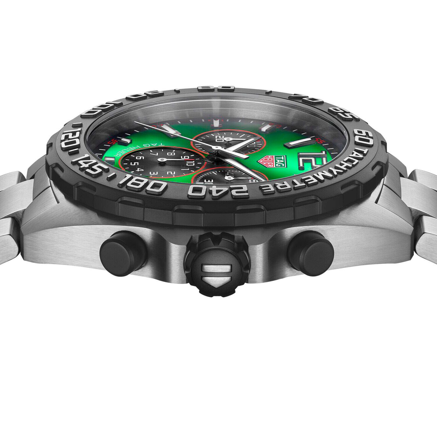 Tag Heuer Formula 1 Quartz Chronograph 200M 43mm Mens Watch Green