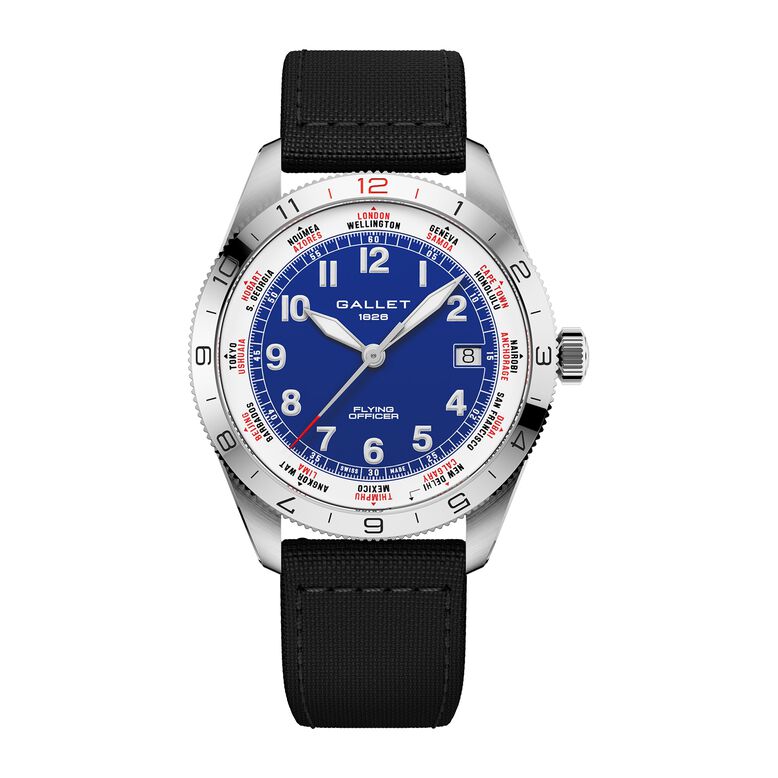 Flying Officer Automatic 40mm Unisex Watch Blue Dial Fabric, , hi-res