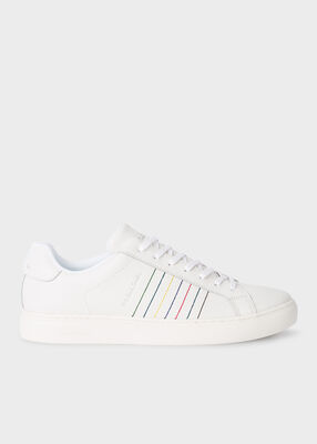 Men's White 'Rex' Leather Trainers
