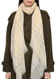 Wide Check Wool Scarf, , hi-res
