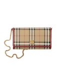 Check Chain Strap Wallet, , hi-res