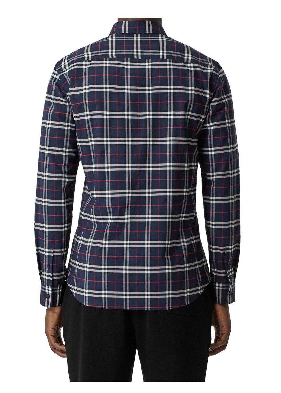 Burberry Small Scale Check Stretch Cotton Shirt Tops | Heathrow Boutique
