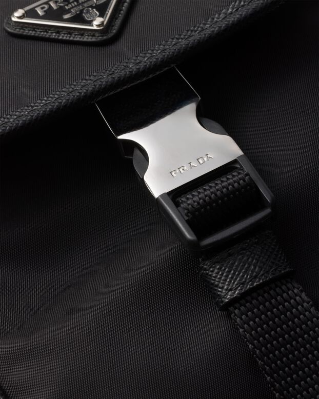 Re-Nylon and Saffiano leather smartphone case, , hi-res