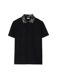 Check Collar Cotton Polo Shirt, , hi-res