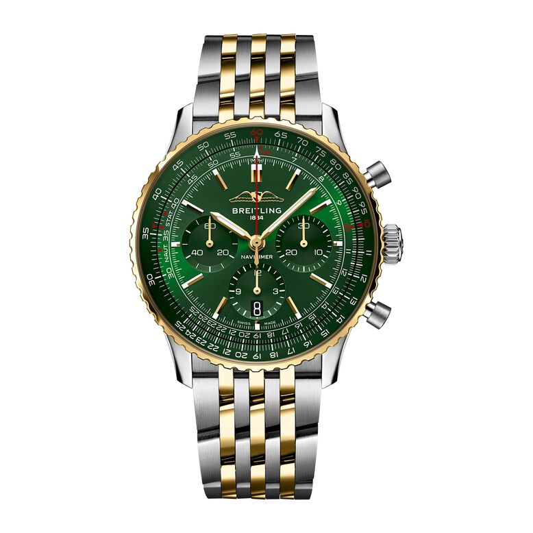 Navitimer B01 Chronograph 43mm Dark Green Dial Mens Watch Exclusive to The Watches Of Switzerland Group, , hi-res