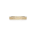 Tiffany T True Narrow Ring in Gold with Pavé Diamonds - Size 7