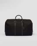 Re-Nylon and Saffiano leather duffle bag, , hi-res