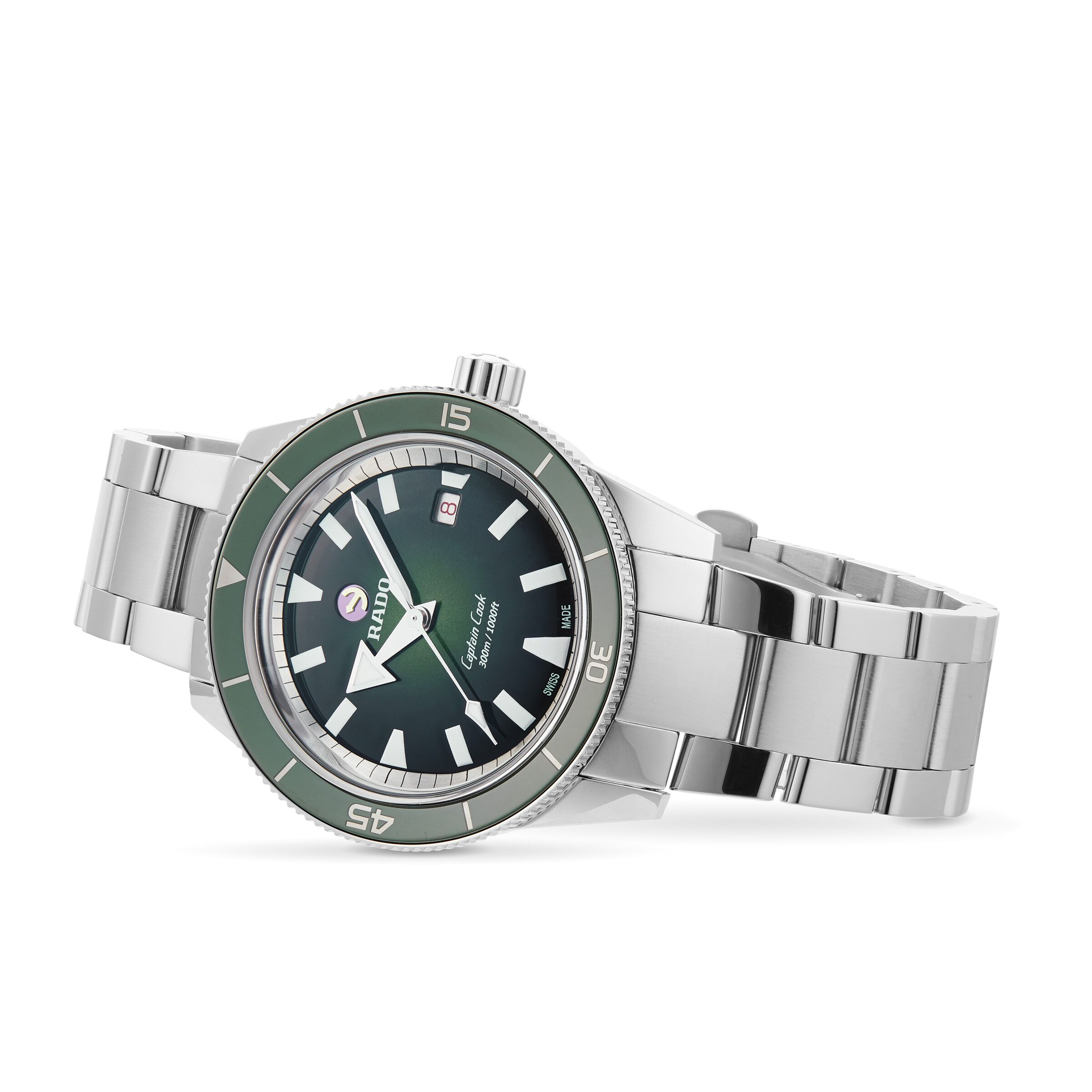 Captain Cook Green Automatic Mens Watch