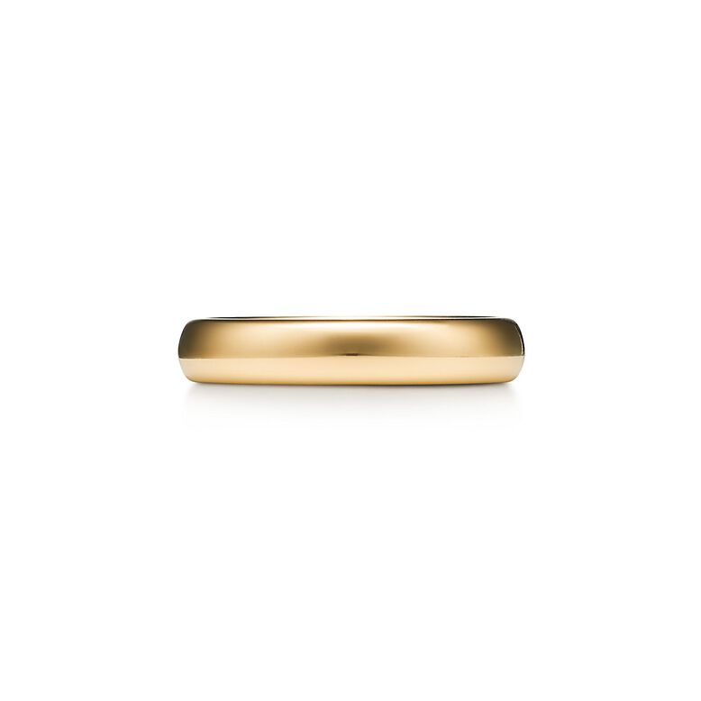 Tiffany Forever Wedding Band Ring in Yellow Gold, 4 mm Wide - Size 8, , hi-res