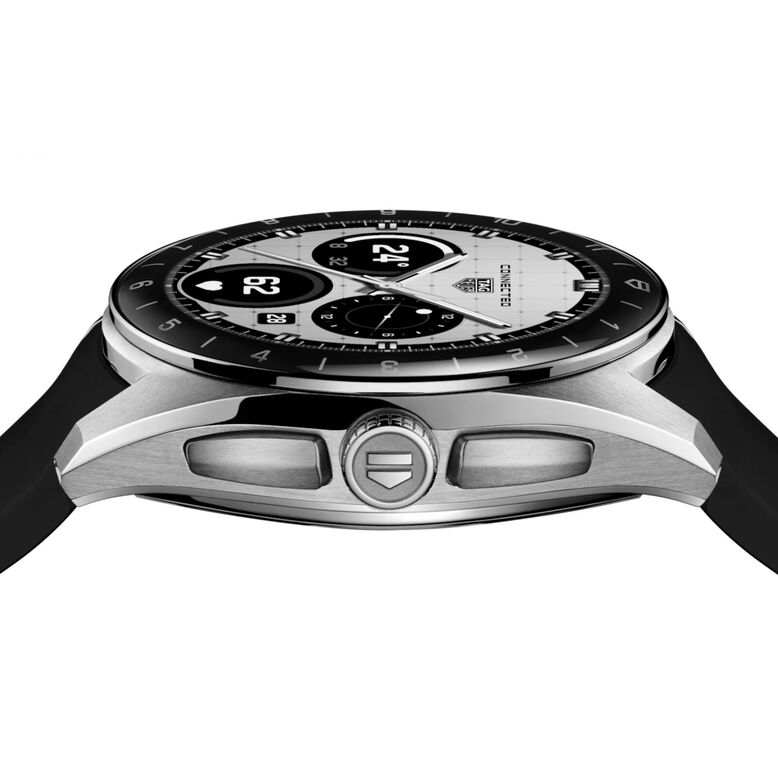 Connected Calibre E5 40mm Unisex Watch Black Rubber Strap, , hi-res