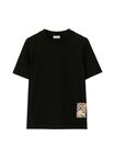 Check Label Cotton T-shirt