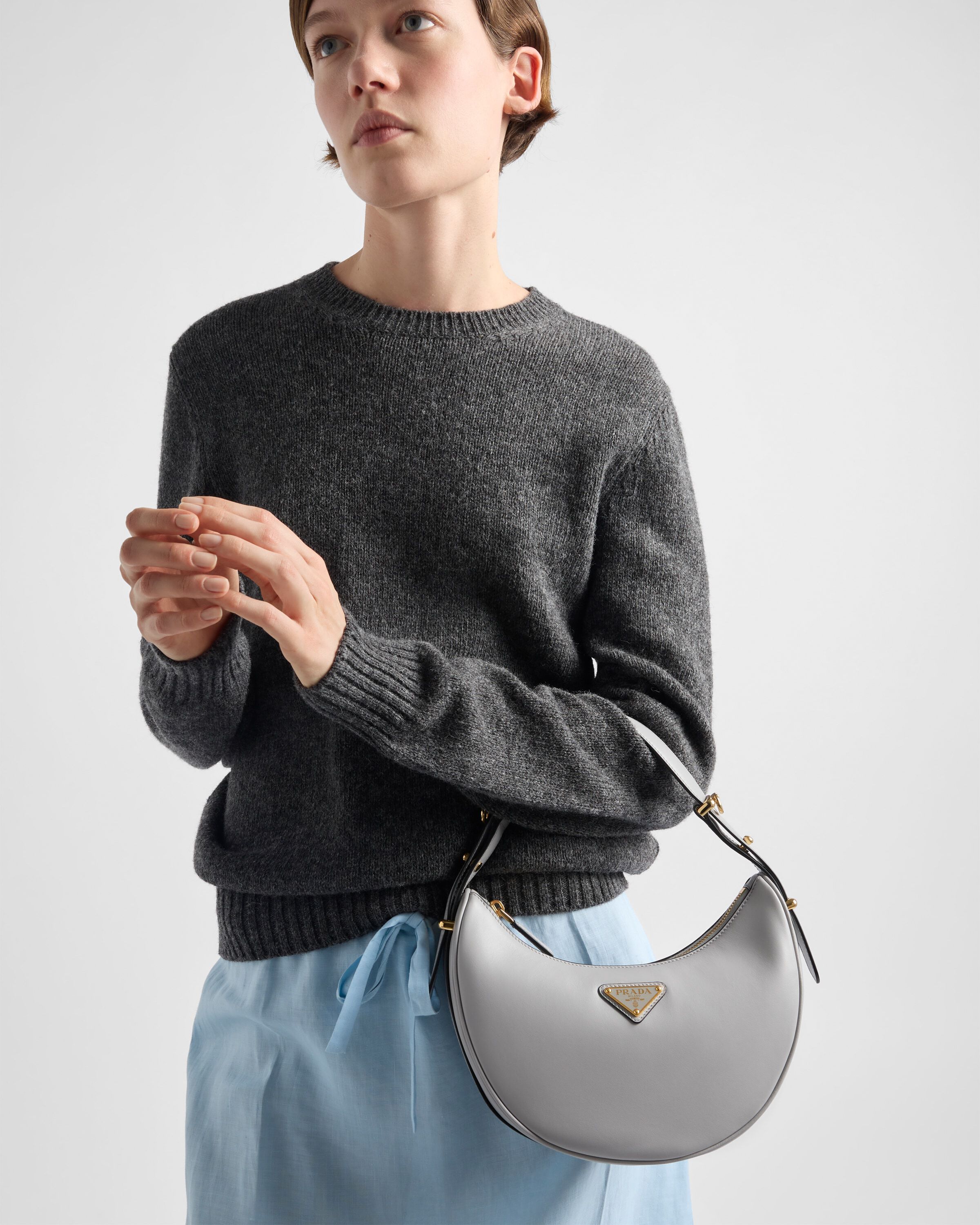 Prada Prada Arqué small leather shoulder bag Women | Heathrow