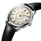 Conquest Heritage Central Power Reserve 38mm Mens Watch Cream, , hi-res