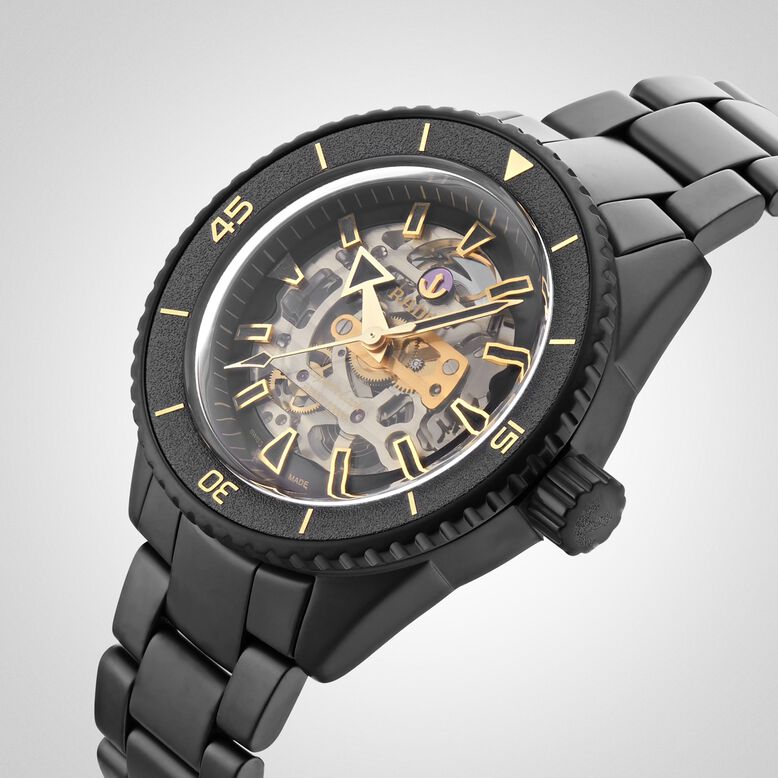 Captain Cook Ceramic Skeleton 43mm Mens Watch - Limited Edition, , hi-res