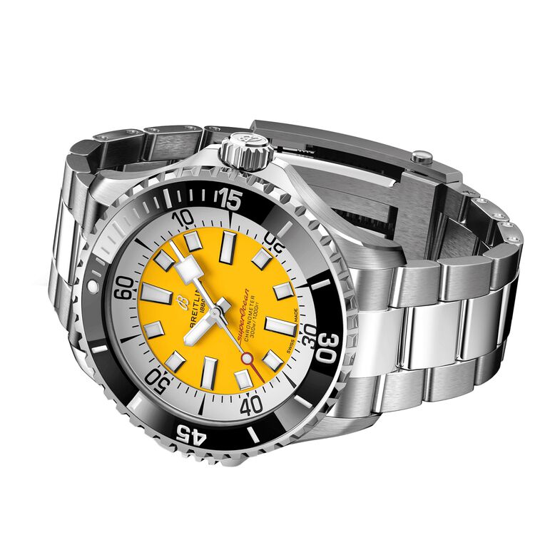Superocean Automatic Code Yellow UK Edition 46mm Mens Watch Yellow, , hi-res
