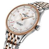 Navitimer 32mm Ladies Watch White Mother Of Pearl Stainless Steel and 18k Red Gold, , hi-res