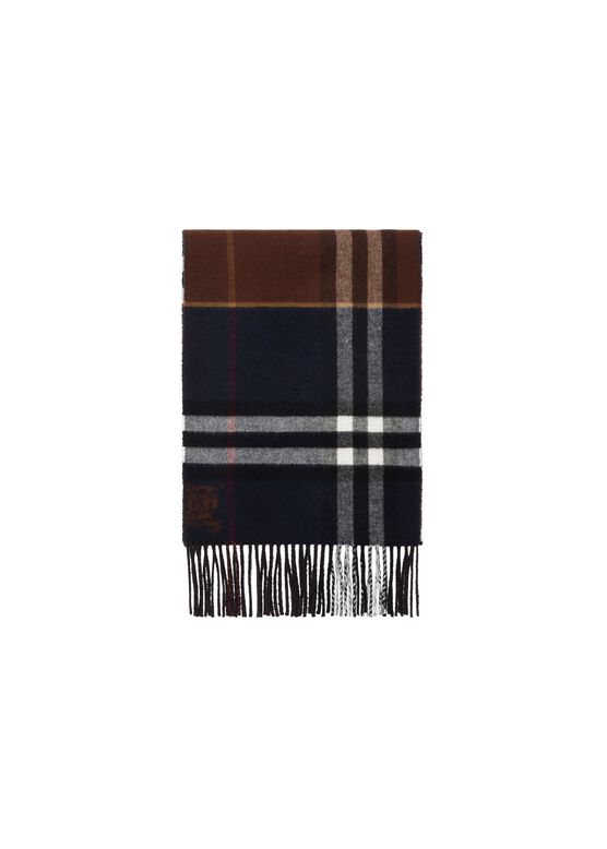 Contrast Check Cashmere Scarf, , hi-res