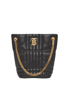 Quilted Leather Small Lola Bucket Bag