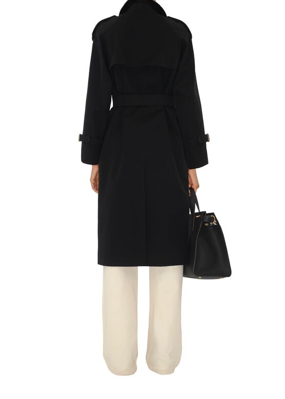Long Check Collar Castleford Trench Coat, , hi-res