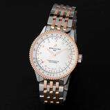 Navitimer Automatic 35 Stainless Steel &amp; 18k Red Gold Watch, , hi-res