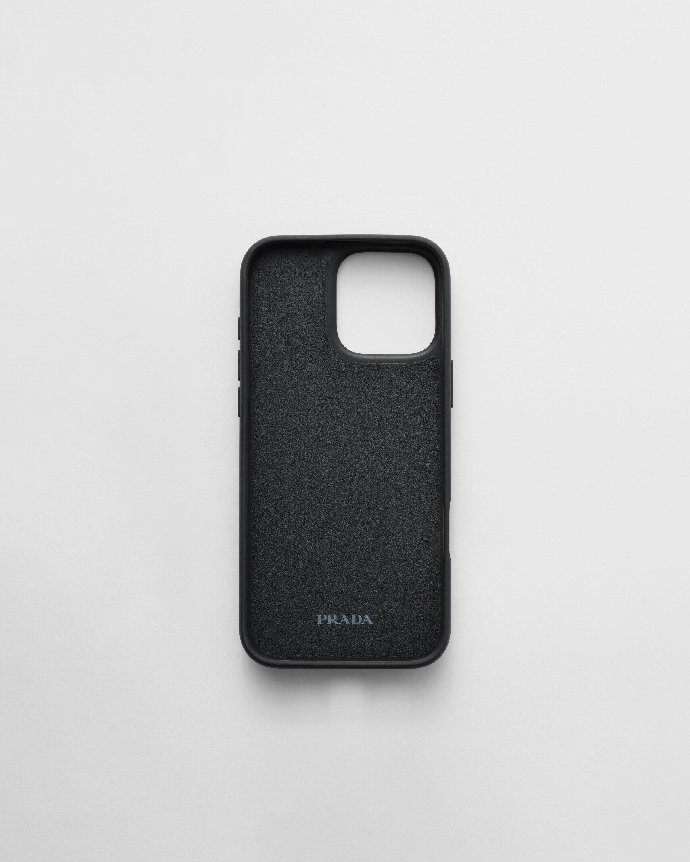 Prada Saffiano leather case for iPhone 16 Pro Max Leather