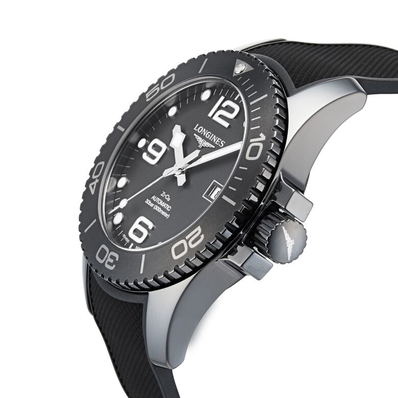 All-black Ceramic Hydroconquest 43mm Automatic Mens Watch, , hi-res